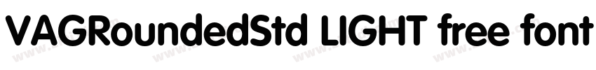 VAGRoundedStd LIGHT free font download字体转换